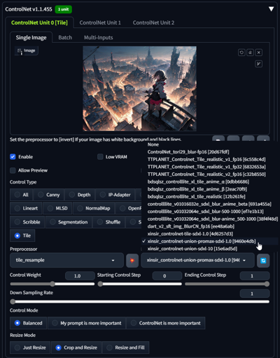 元の画像の形状や構図を維持してアップスケールする (ControlNet Tile + 生成時プロンプト、パラメーターを利用):画像8
