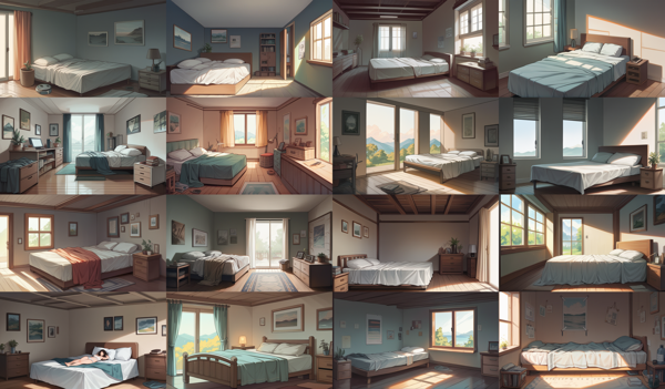 Anime Confetti - 背景の画像の生成結果を比較する:画像79