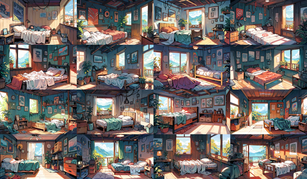 Hadrian Delice XL Styled - 背景の画像の生成結果を比較する:画像92