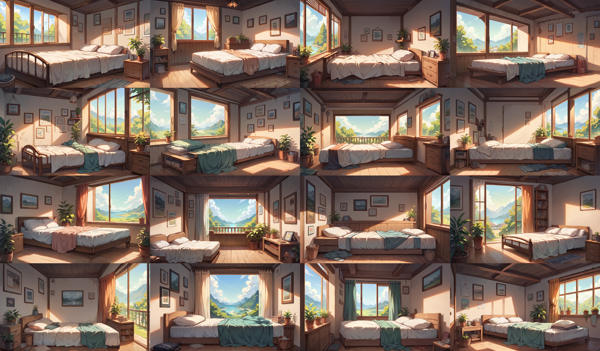 Nova Anime XL Pony - 背景の画像の生成結果を比較する:画像102