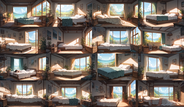 Sakurasushi XL - 背景の画像の生成結果を比較する:画像110