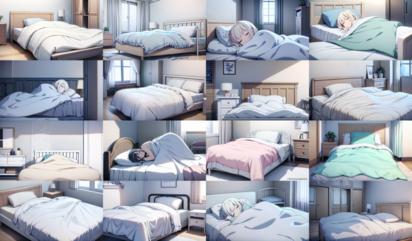 stable-diffusion-xl-anime-final - 背景の画像の生成結果を比較する:画像57