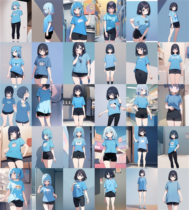 アニメ / イラスト系 モデルの違いによる出力イメージの比較 (SDXL 旧バージョンモデル):画像176