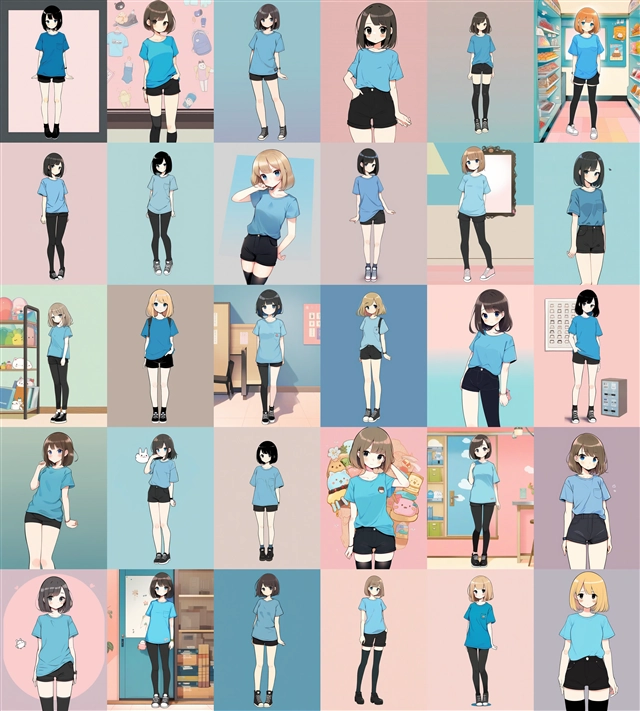 アニメ / イラスト系 モデルの違いによる出力イメージの比較 (SDXL 旧バージョンモデル):画像157