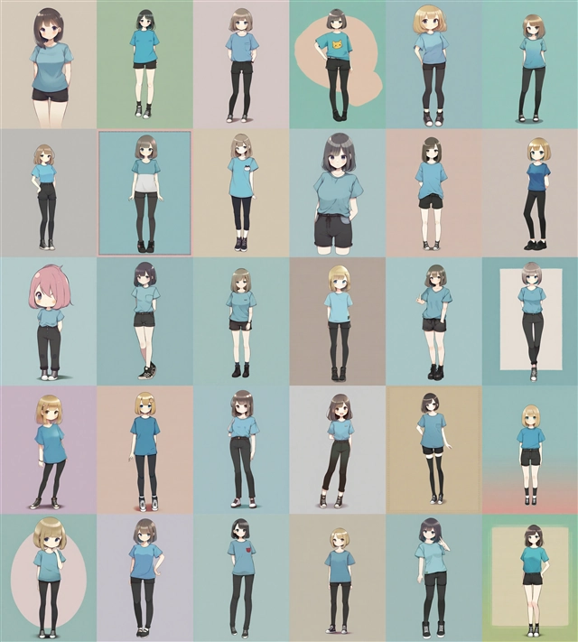 アニメ / イラスト系 モデルの違いによる出力イメージの比較 (SDXL 旧バージョンモデル):画像155