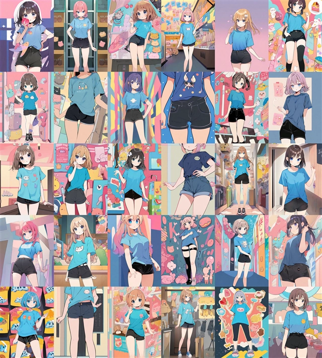 アニメ / イラスト系 モデルの違いによる出力イメージの比較 (SDXL 旧バージョンモデル):画像151