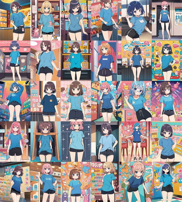 アニメ / イラスト系 モデルの違いによる出力イメージの比較 (SDXL 旧バージョンモデル):画像149