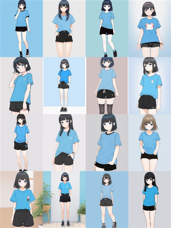 アニメ / イラスト系 モデルの違いによる出力イメージの比較 (SDXL 旧バージョンモデル):画像3