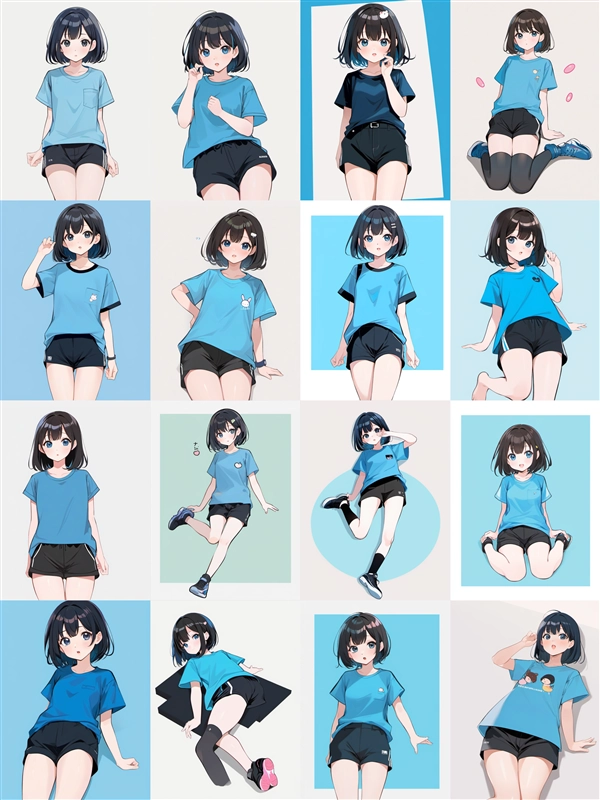 アニメ / イラスト系 モデルの違いによる出力イメージの比較 (SDXL 旧バージョンモデル):画像5