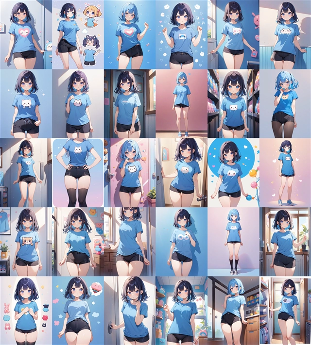 アニメ / イラスト系 モデルの違いによる出力イメージの比較 (SDXL 旧バージョンモデル):画像204