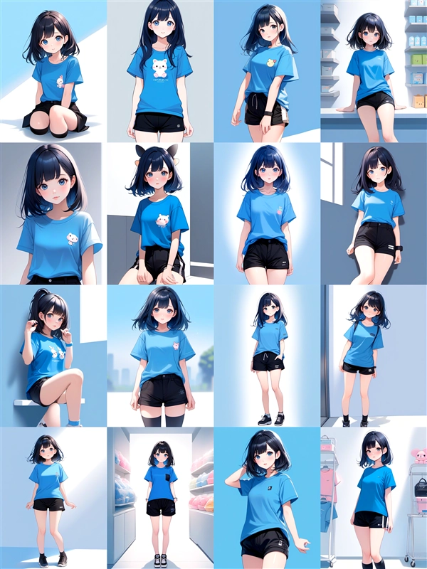 アニメ / イラスト系 モデルの違いによる出力イメージの比較 (SDXL 旧バージョンモデル):画像63