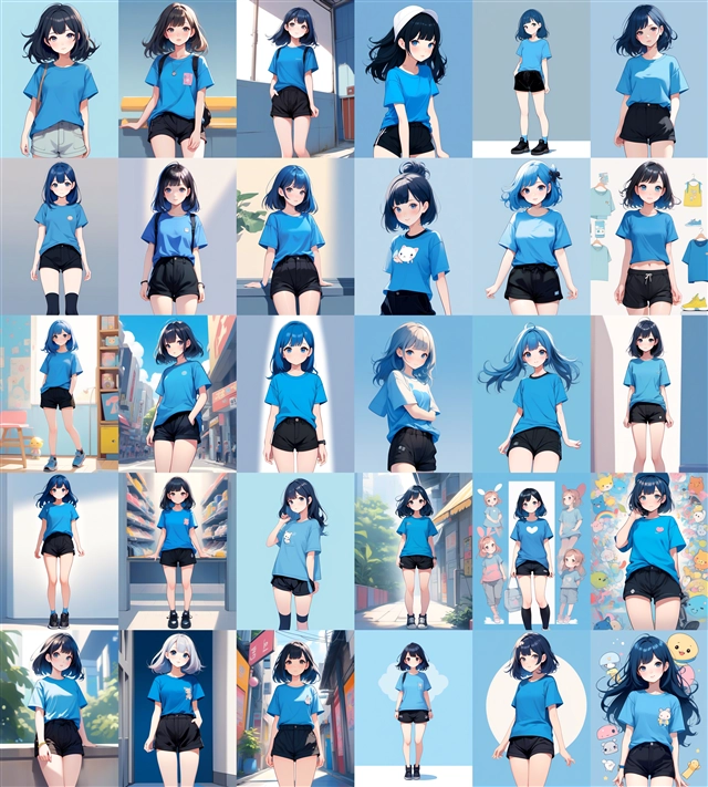アニメ / イラスト系 モデルの違いによる出力イメージの比較 (SDXL 旧バージョンモデル):画像60