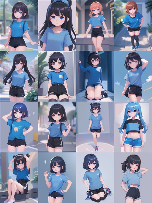 アニメ / イラスト系 モデルの違いによる出力イメージの比較 (SDXL 旧バージョンモデル):画像6