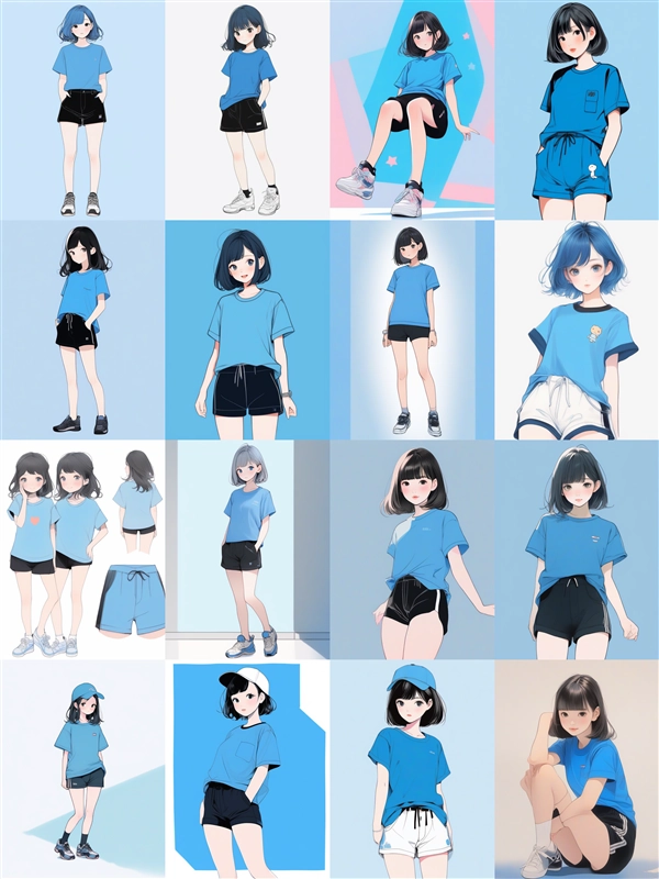 アニメ / イラスト系 モデルの違いによる出力イメージの比較 (SDXL 旧バージョンモデル):画像7