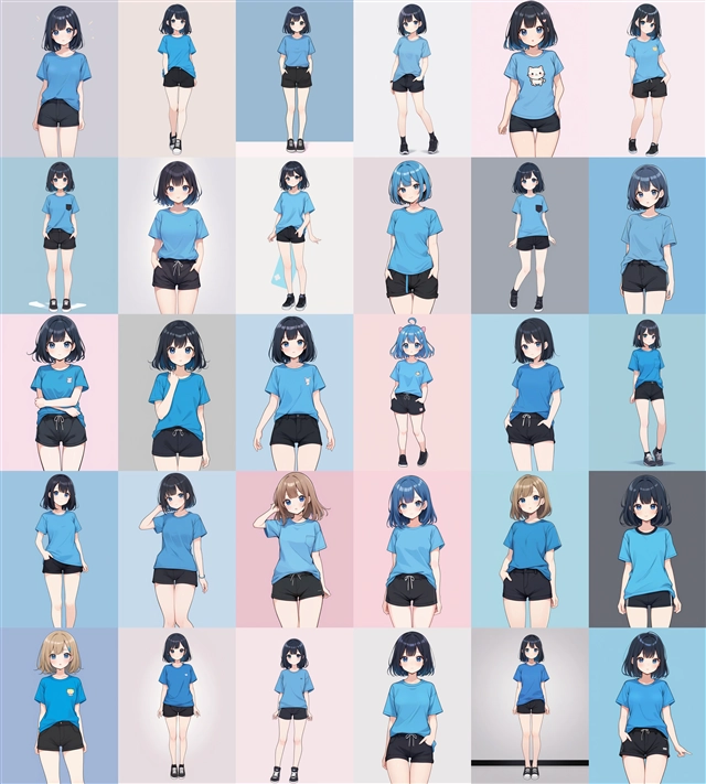 アニメ / イラスト系 モデルの違いによる出力イメージの比較 (SDXL 旧バージョンモデル):画像161