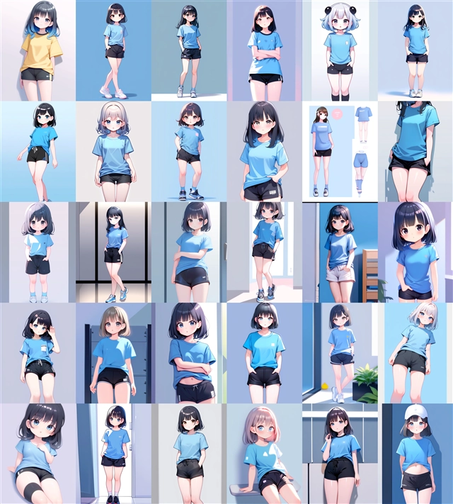 アニメ / イラスト系 モデルの違いによる出力イメージの比較 (SDXL 旧バージョンモデル):画像113