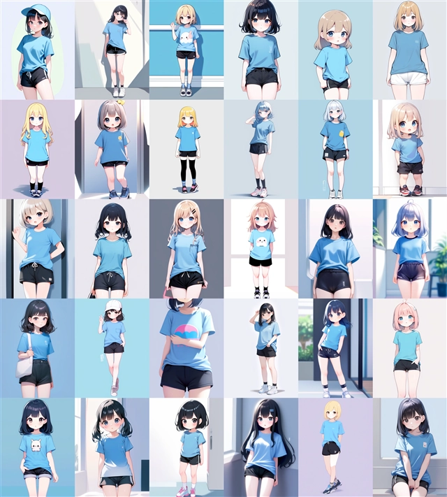 アニメ / イラスト系 モデルの違いによる出力イメージの比較 (SDXL 旧バージョンモデル):画像109