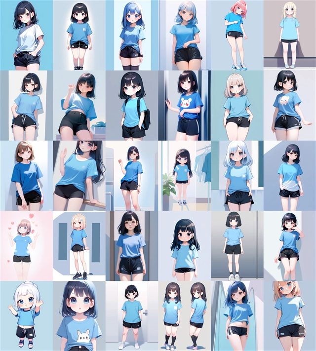 アニメ / イラスト系 モデルの違いによる出力イメージの比較 (SDXL 旧バージョンモデル):画像107
