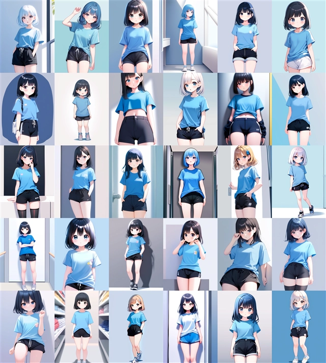 アニメ / イラスト系 モデルの違いによる出力イメージの比較 (SDXL 旧バージョンモデル):画像105