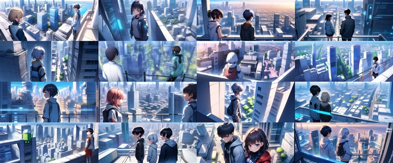 アニメ / イラスト系 モデルの違いによる出力イメージの比較 (SDXL 旧バージョンモデル):画像106