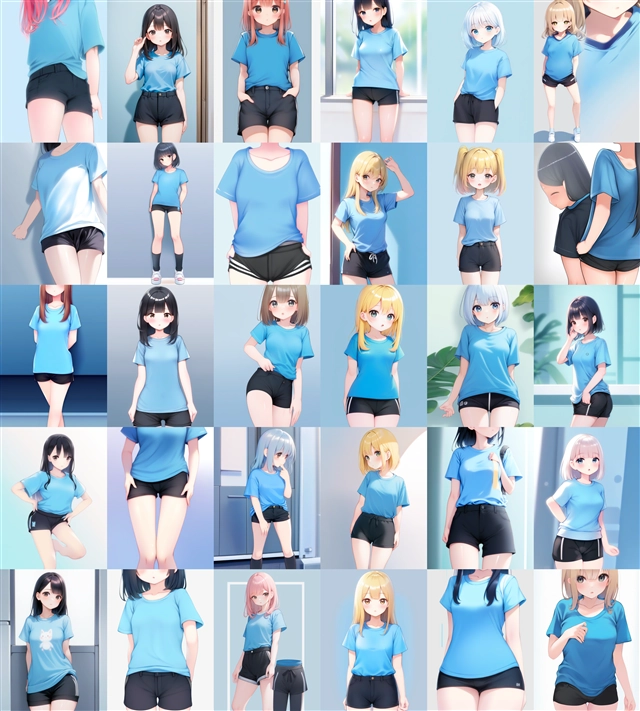 アニメ / イラスト系 モデルの違いによる出力イメージの比較 (SDXL 旧バージョンモデル):画像101