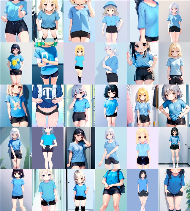 アニメ / イラスト系 モデルの違いによる出力イメージの比較 (SDXL 旧バージョンモデル):画像98