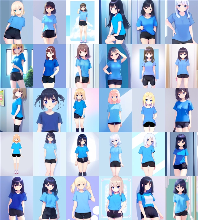 アニメ / イラスト系 モデルの違いによる出力イメージの比較 (SDXL 旧バージョンモデル):画像96