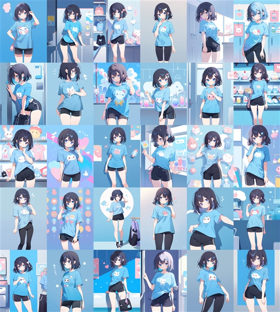 アニメ / イラスト系 モデルの違いによる出力イメージの比較 (SDXL):画像78