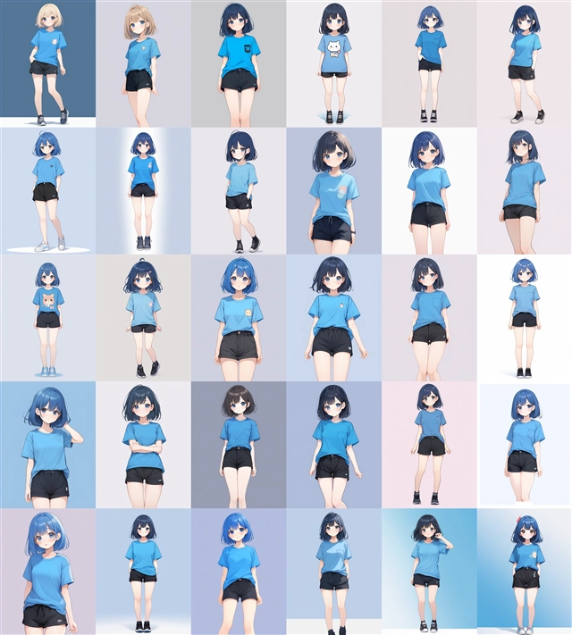 アニメ / イラスト系 モデルの違いによる出力イメージの比較 (SDXL 旧バージョンモデル):画像137
