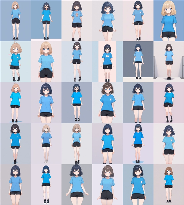 アニメ / イラスト系 モデルの違いによる出力イメージの比較 (SDXL 旧バージョンモデル):画像135