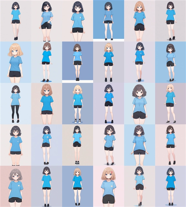 アニメ / イラスト系 モデルの違いによる出力イメージの比較 (SDXL 旧バージョンモデル):画像131