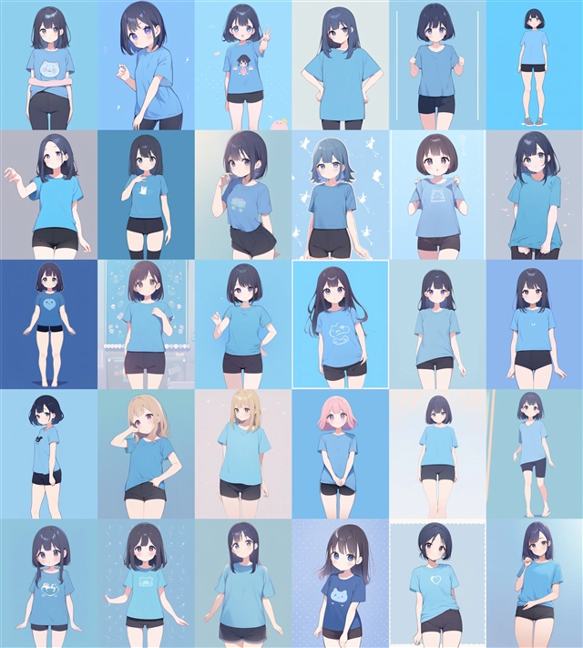 アニメ / イラスト系 モデルの違いによる出力イメージの比較 (SDXL 旧バージョンモデル):画像127