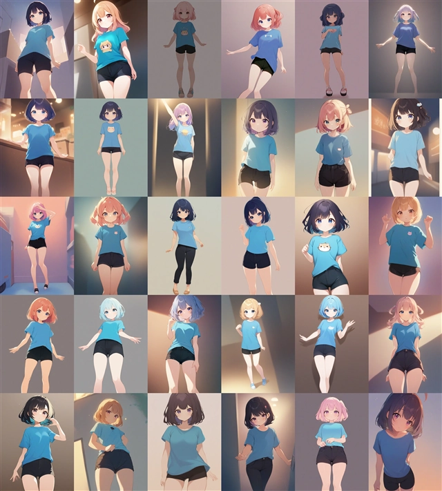 アニメ / イラスト系 モデルの違いによる出力イメージの比較 (SDXL 旧バージョンモデル):画像129