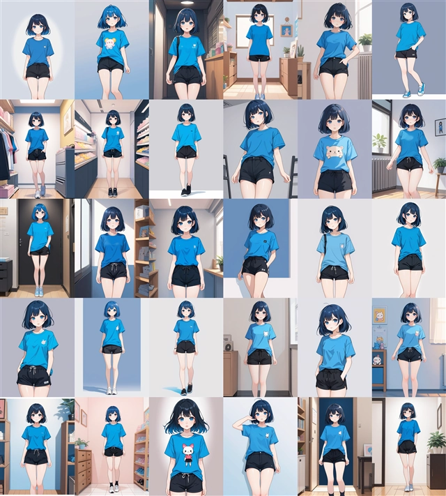 アニメ / イラスト系 モデルの違いによる出力イメージの比較 (SDXL 旧バージョンモデル):画像165