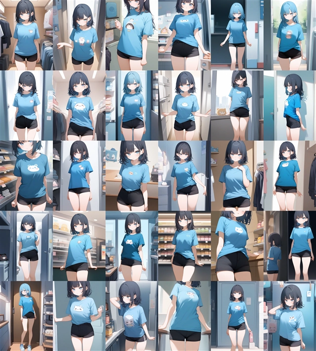 アニメ / イラスト系 モデルの違いによる出力イメージの比較 (SDXL 旧バージョンモデル):画像186