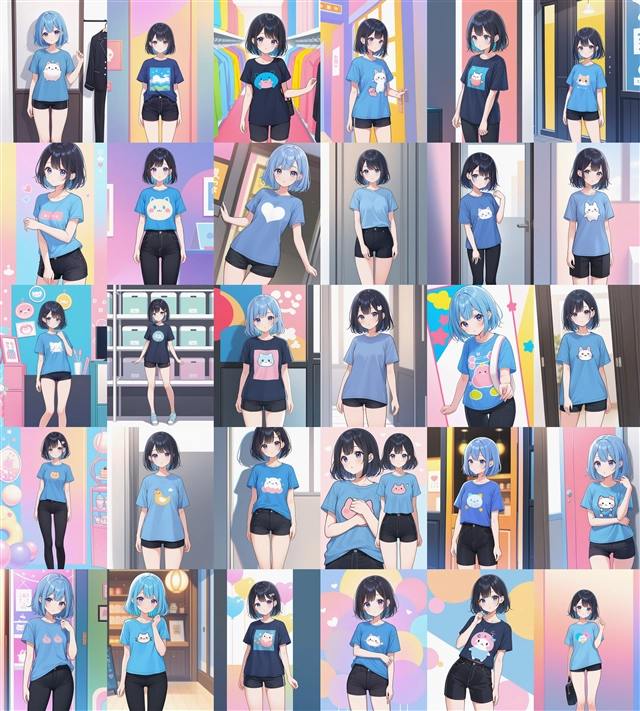 アニメ / イラスト系 モデルの違いによる出力イメージの比較 (SDXL 旧バージョンモデル):画像184