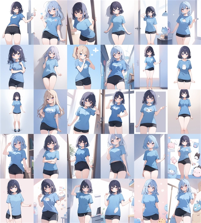 アニメ / イラスト系 モデルの違いによる出力イメージの比較 (SDXL 旧バージョンモデル):画像196