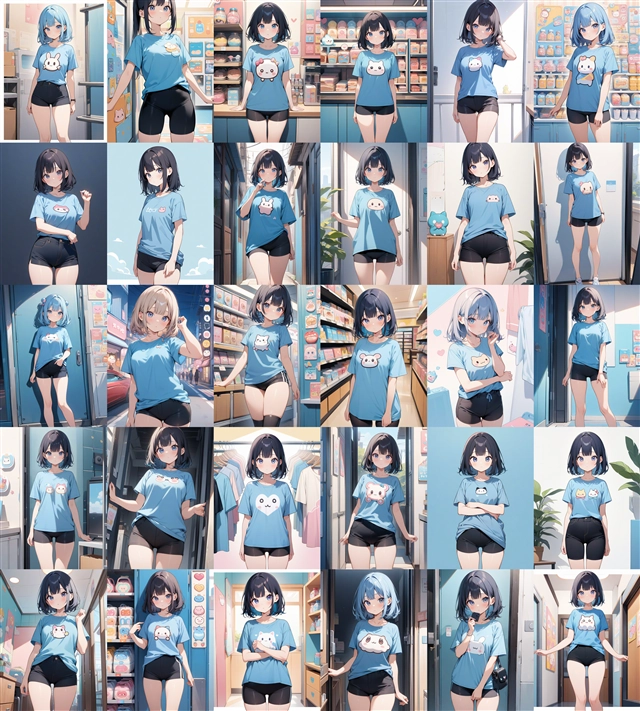 アニメ / イラスト系 モデルの違いによる出力イメージの比較 (SDXL 旧バージョンモデル):画像190