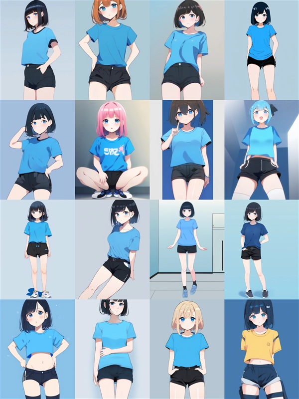 アニメ / イラスト系 モデルの違いによる出力イメージの比較 (SDXL 旧バージョンモデル):画像2