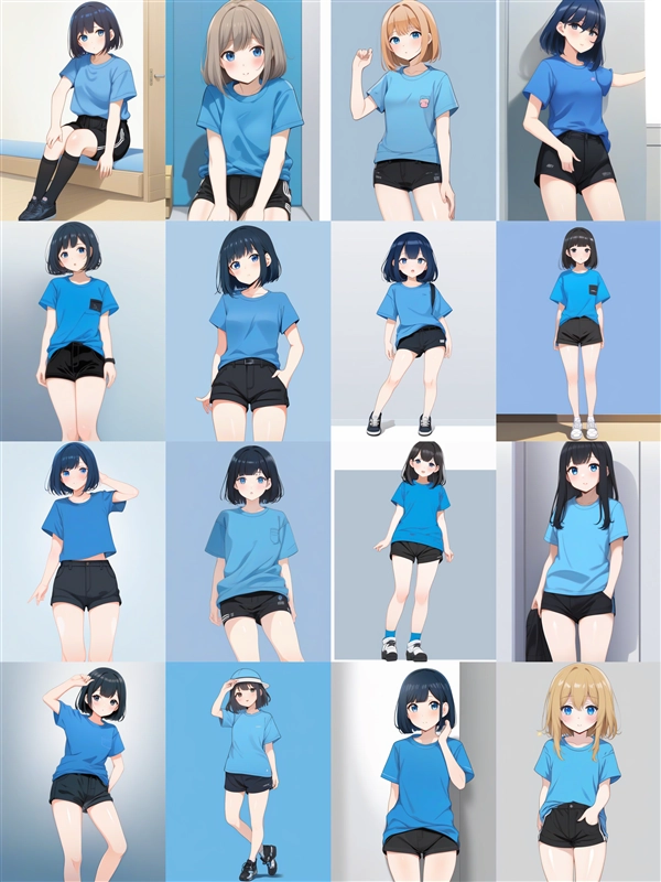アニメ / イラスト系 モデルの違いによる出力イメージの比較 (SDXL 旧バージョンモデル):画像13