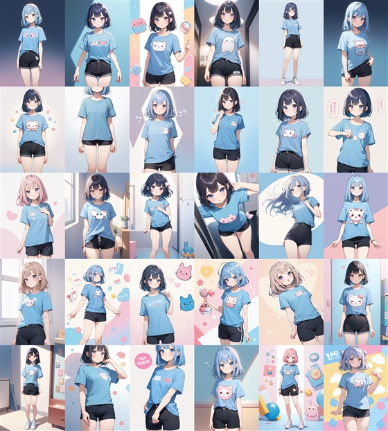 アニメ / イラスト系 モデルの違いによる出力イメージの比較 (SDXL):画像70