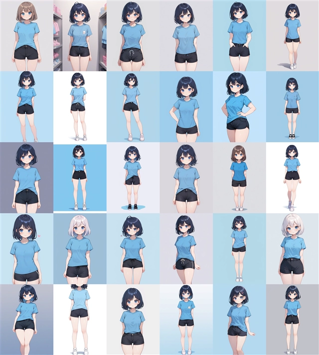アニメ / イラスト系 モデルの違いによる出力イメージの比較 (SDXL 旧バージョンモデル):画像174