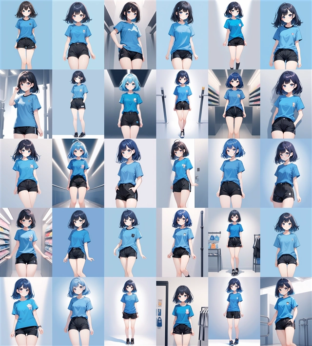 アニメ / イラスト系 モデルの違いによる出力イメージの比較 (SDXL 旧バージョンモデル):画像70