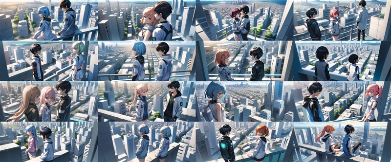 アニメ / イラスト系 モデルの違いによる出力イメージの比較 (SDXL 旧バージョンモデル):画像67