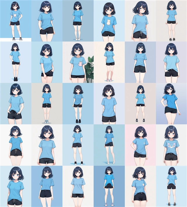 アニメ / イラスト系 モデルの違いによる出力イメージの比較 (SDXL 旧バージョンモデル):画像170
