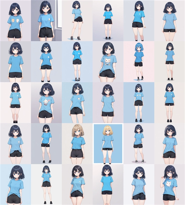 アニメ / イラスト系 モデルの違いによる出力イメージの比較 (SDXL 旧バージョンモデル):画像168