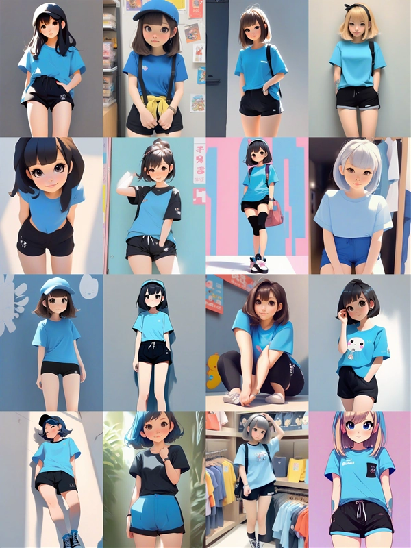 アニメ / イラスト系 モデルの違いによる出力イメージの比較 (SDXL 旧バージョンモデル):画像87