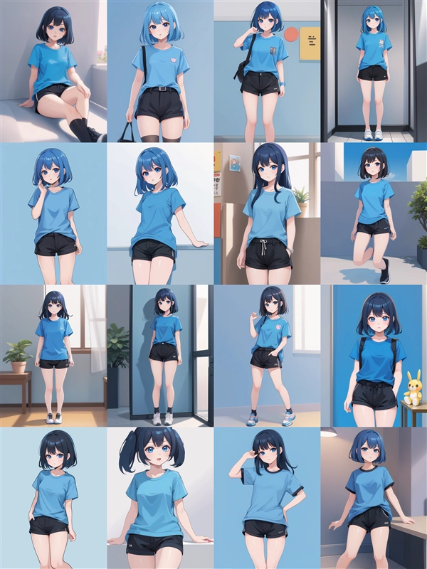 アニメ / イラスト系 モデルの違いによる出力イメージの比較 (SDXL 旧バージョンモデル):画像80