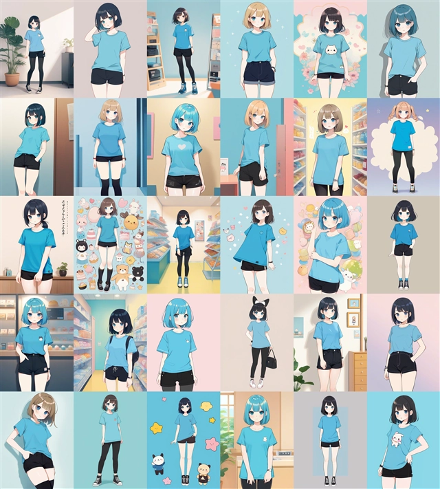 アニメ / イラスト系 モデルの違いによる出力イメージの比較 (SDXL 旧バージョンモデル):画像74