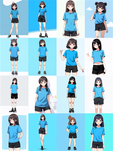 アニメ / イラスト系 モデルの違いによる出力イメージの比較 (SDXL 旧バージョンモデル):画像210